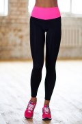 Заказать DFF Леггинсы Basic Pink high-waist (черно-розовый)