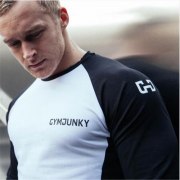 Заказать Bodybuilding Свитшот С Кор. Рукавом GYMJUNKY (Черный-Белый)